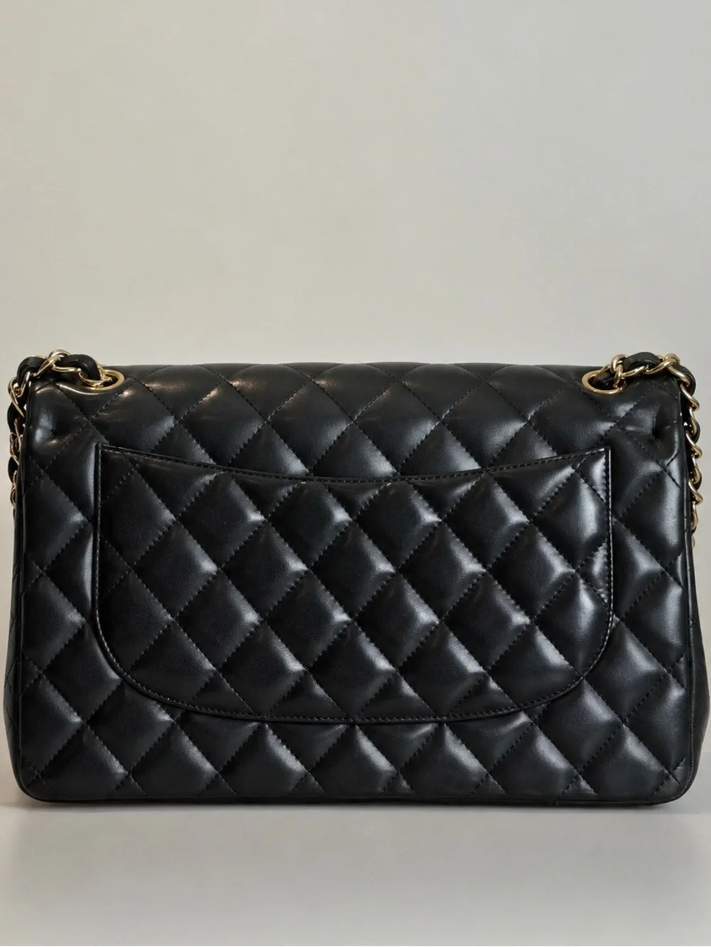 CHANEL JUMBO Classic Double Flap Bag Quilted Caviar BLK